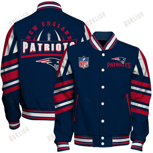 New England Patriots Football Team 2024- 25 Immortal Faith Unisex Varsity Jacket
