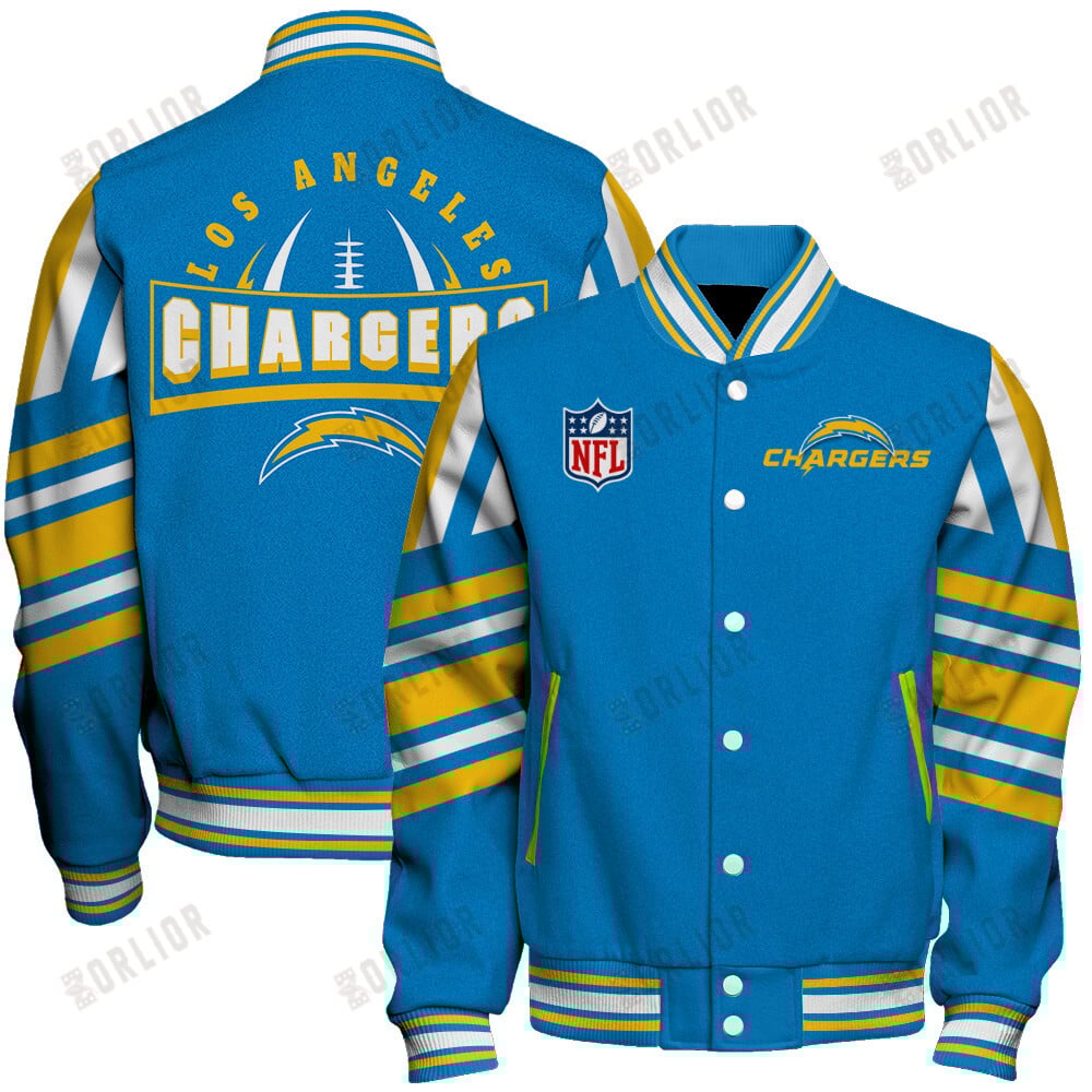 Los Angeles Chargers Football Team 2024- 25 Immortal Faith Unisex Varsity Jacket