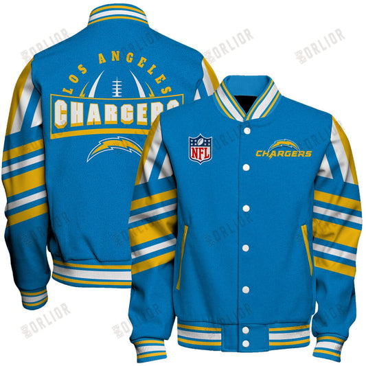 Los Angeles Chargers Football Team 2024- 25 Immortal Faith Unisex Varsity Jacket