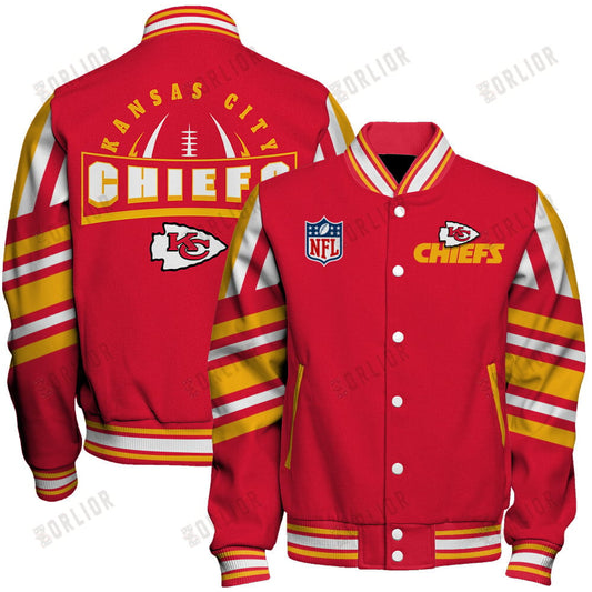 Kansas City Chiefs Football Team 2024- 25 Immortal Faith Unisex Varsity Jacket