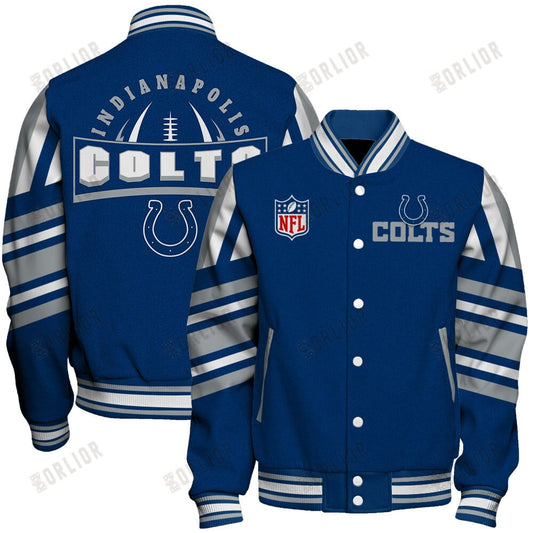 Indianapolis Colts Football Team 2024- 25 Immortal Faith Unisex Varsity Jacket