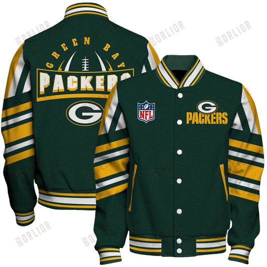 Green Bay Packers Football Team 2024- 25 Immortal Faith Unisex Varsity Jacket