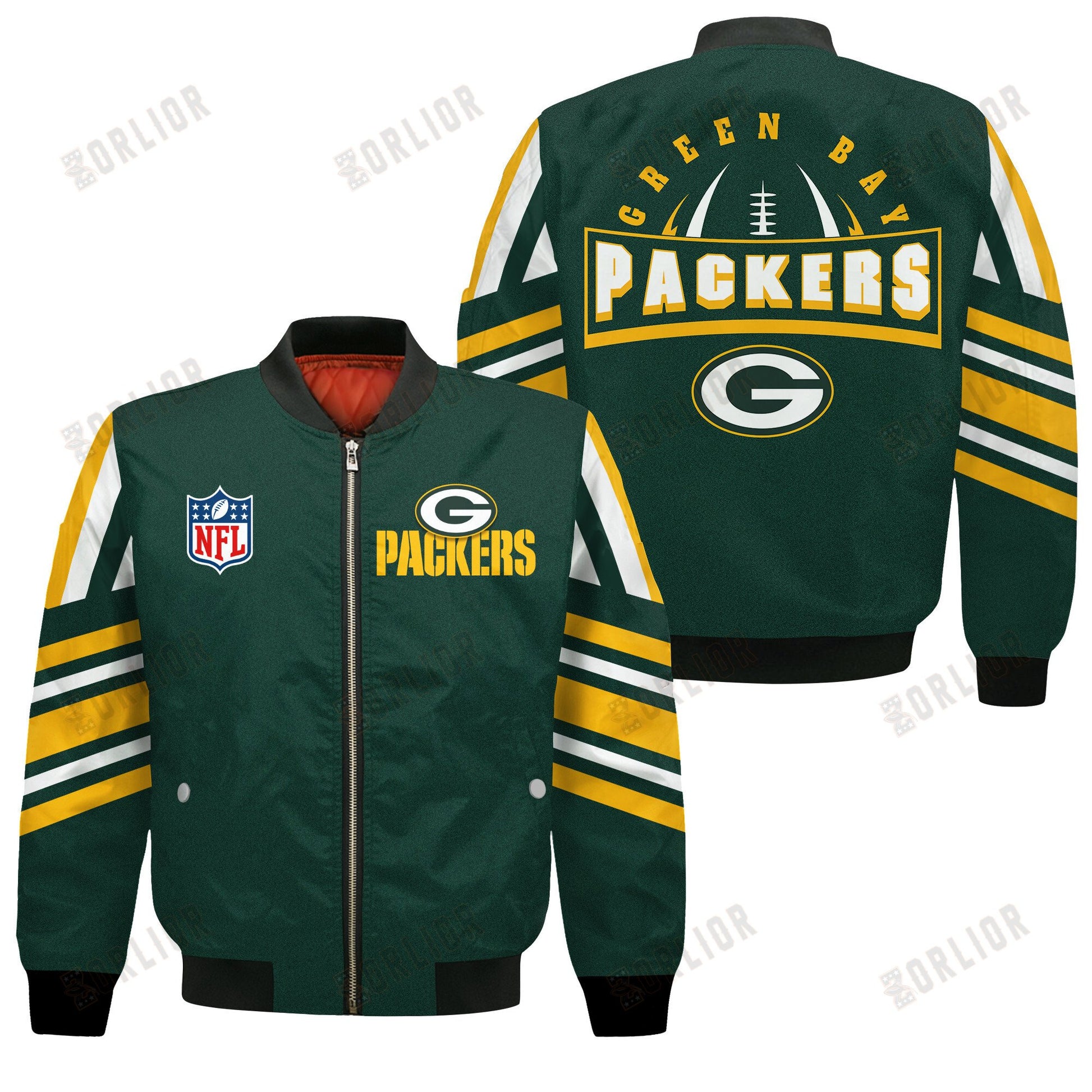 Green Bay Packers Football Team 2024- 25 Immortal Faith Bomber Jacket