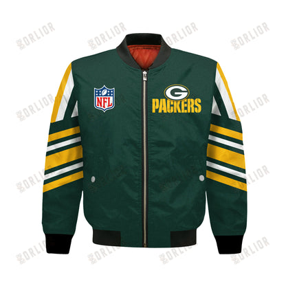 Green Bay Packers Football Team 2024- 25 Immortal Faith Bomber Jacket