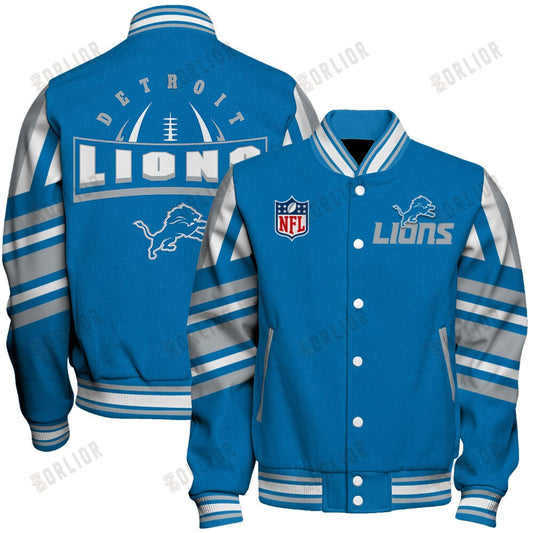 Detroit Lions Football Team 2024- 25 Immortal Faith Unisex Varsity Jacket