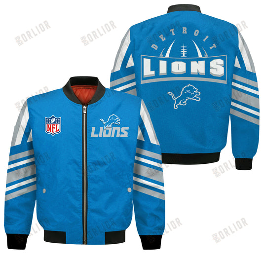 Detroit Lions Football Team 2024- 25 Immortal Faith Bomber Jacket