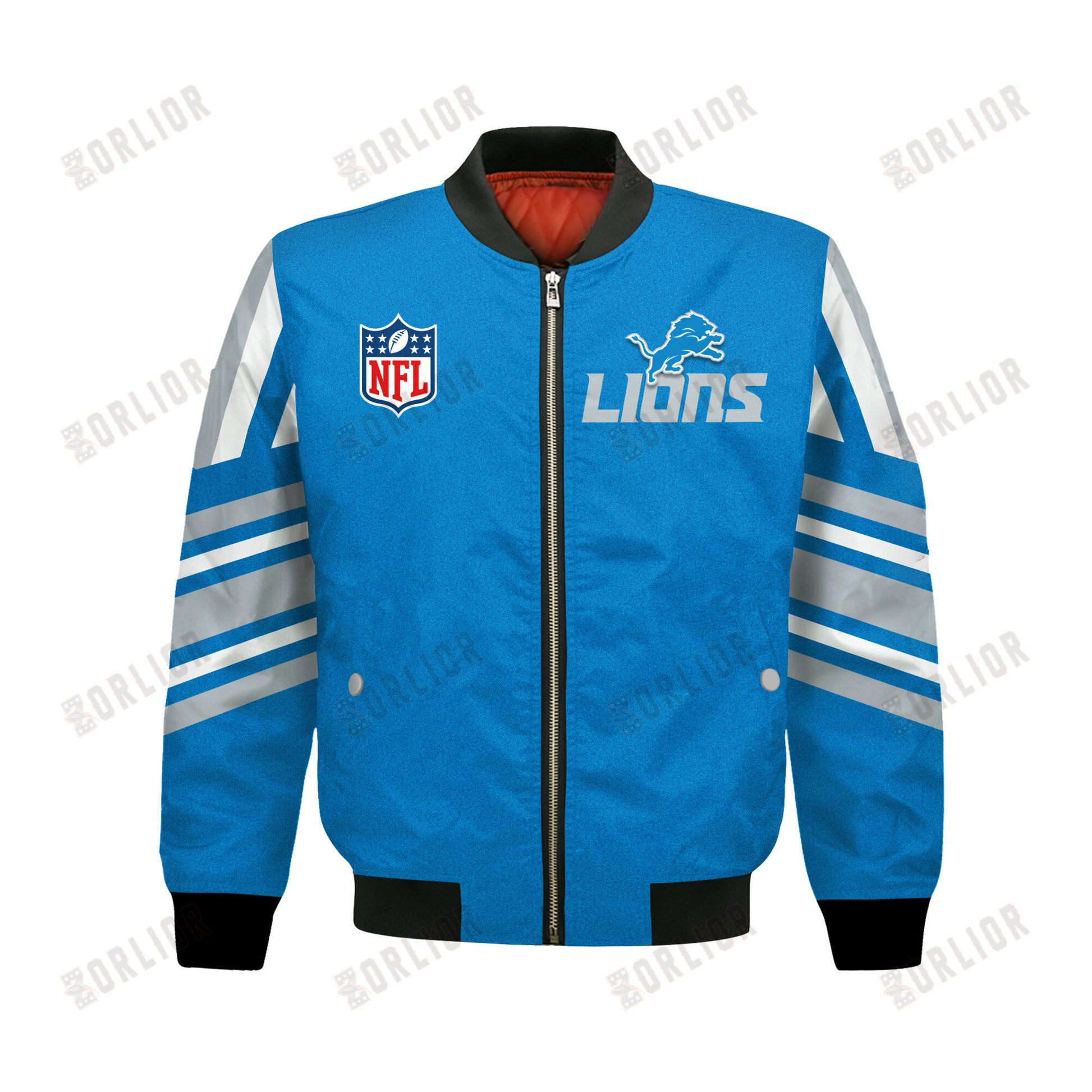Detroit Lions Football Team 2024- 25 Immortal Faith Bomber Jacket