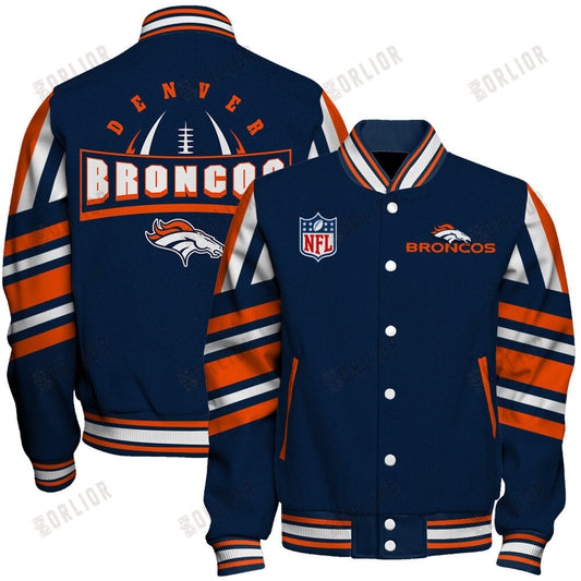 Denver Broncos Football Team 2024- 25 Immortal Faith Unisex Varsity Jacket