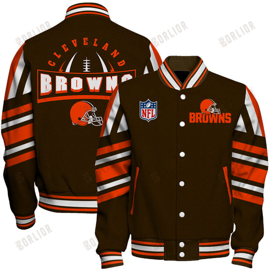Cleveland Browns Football Team 2024- 25 Immortal Faith Unisex Varsity Jacket
