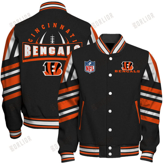 Cincinnati Bengals Football Team 2024- 25 Immortal Faith Unisex Varsity Jacket
