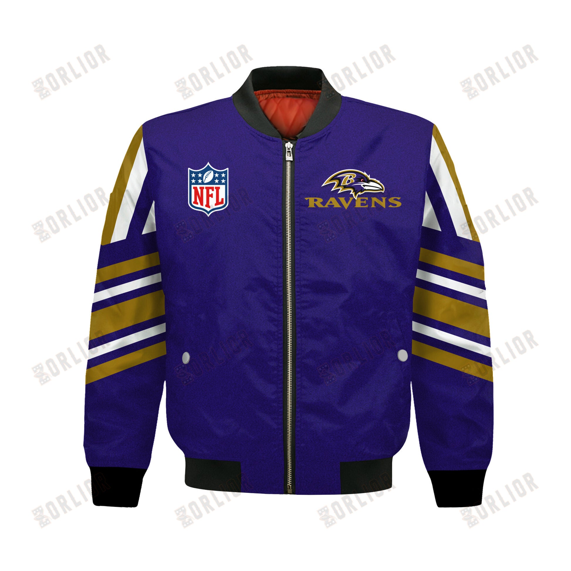 Baltimore Ravens Football Team 2024- 25 Immortal Faith Bomber Jacket