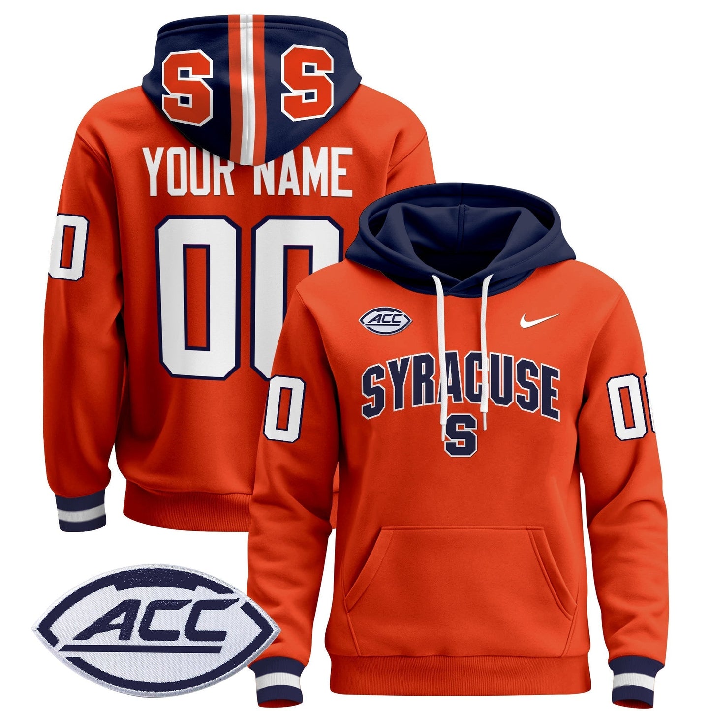 Syracuse Orange 2024 Custom Pullover Hoodie V2