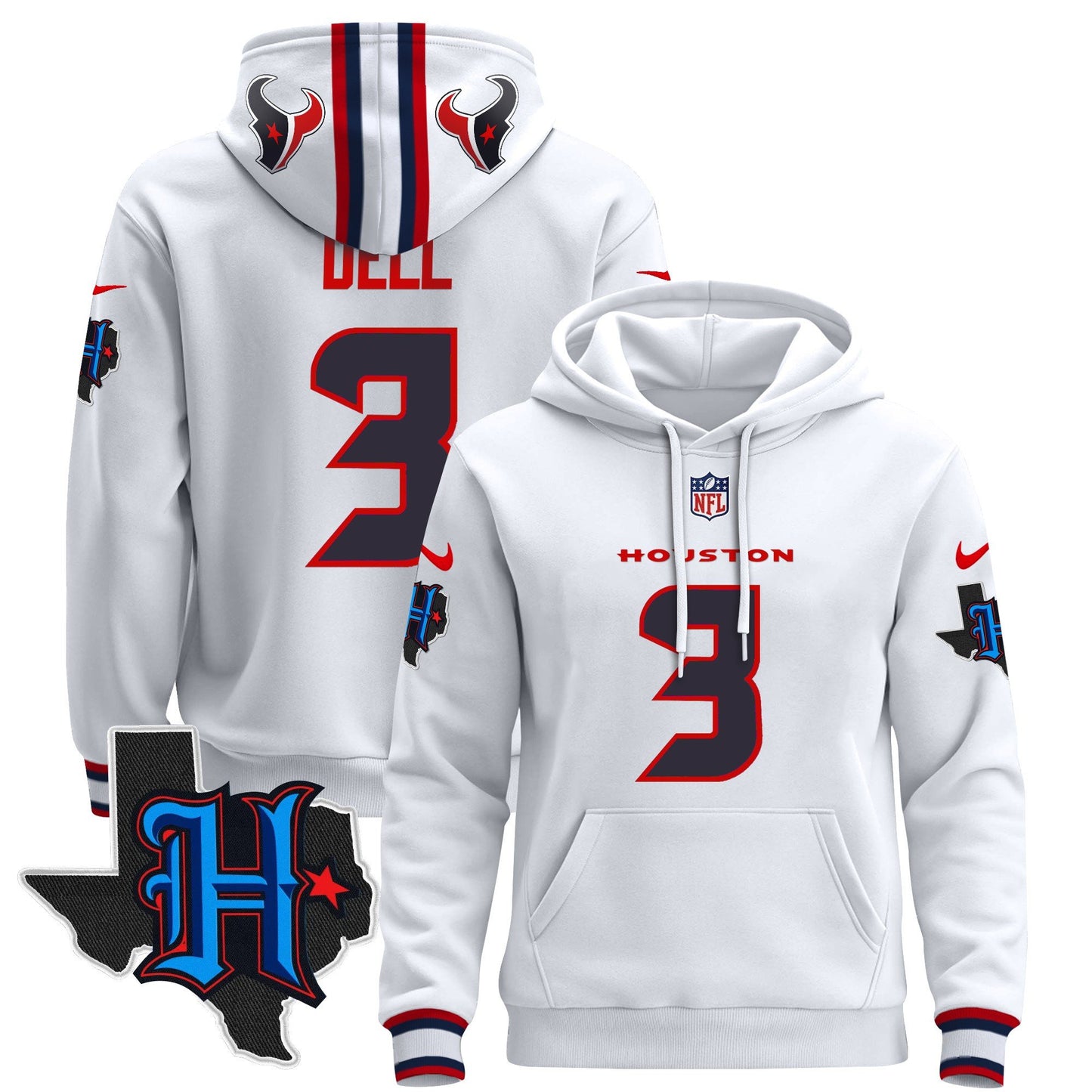 Houston Texans 2024 Pullover Hoodie - All Stitched