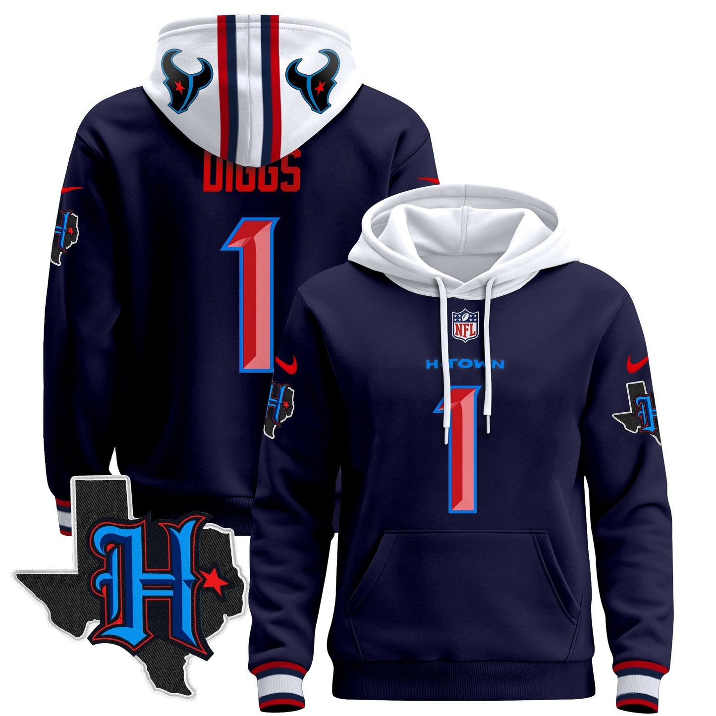 Houston Texans 2024 Pullover Hoodie - All Stitched