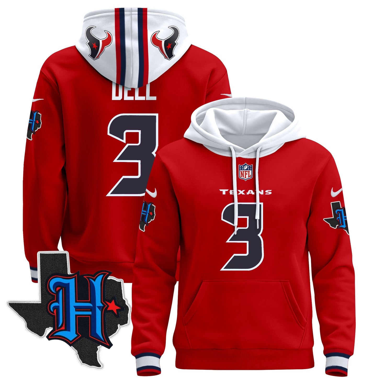 Houston Texans 2024 Pullover Hoodie - All Stitched