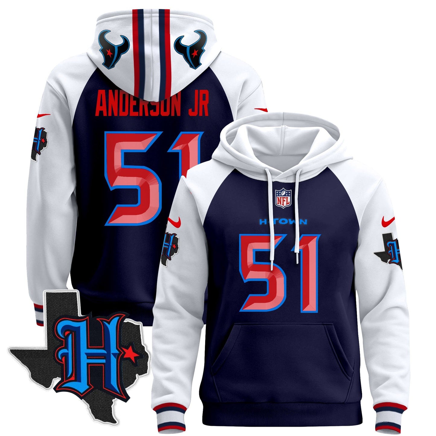 Houston Texans 2024 Pullover Hoodie - All Stitched