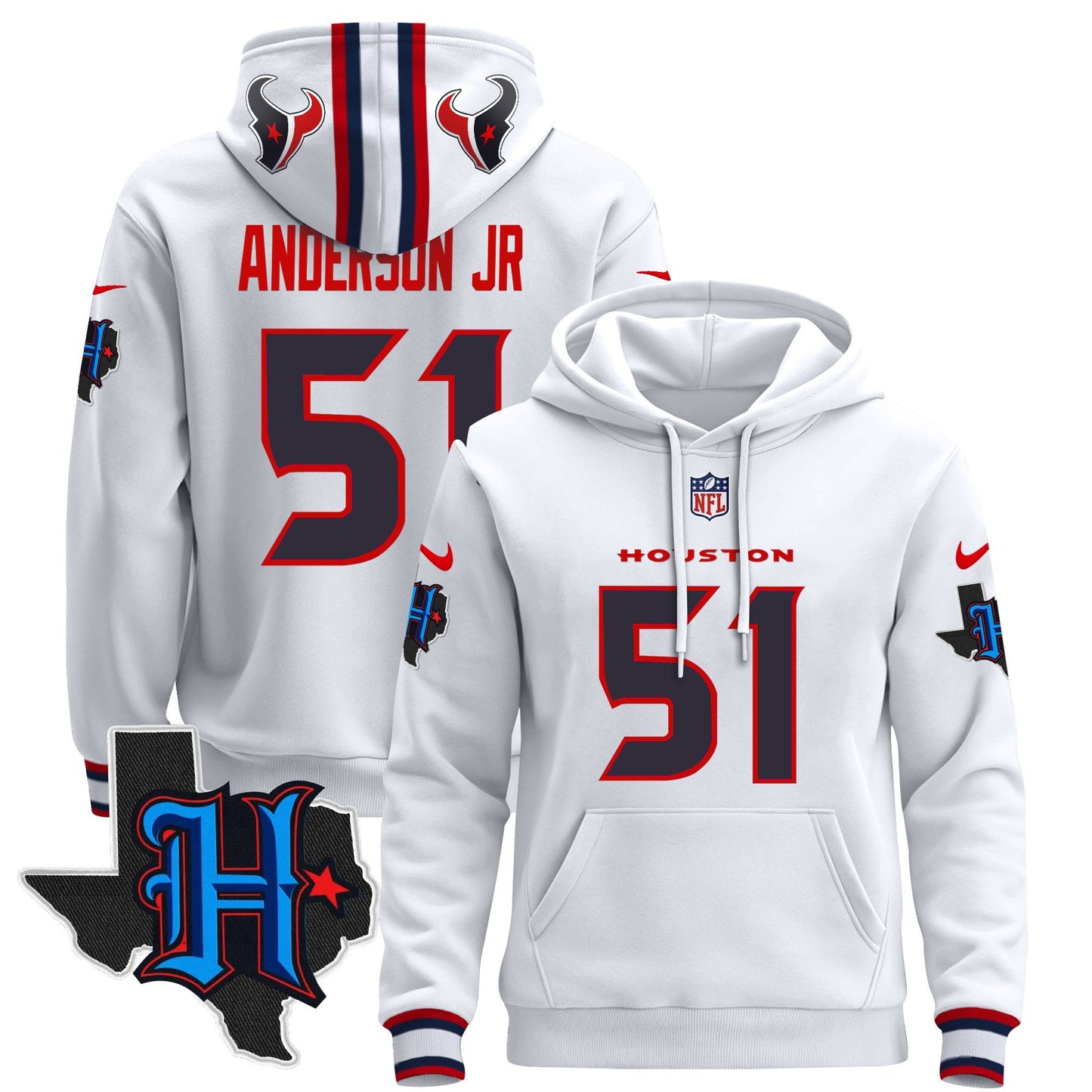 Houston Texans 2024 Pullover Hoodie - All Stitched