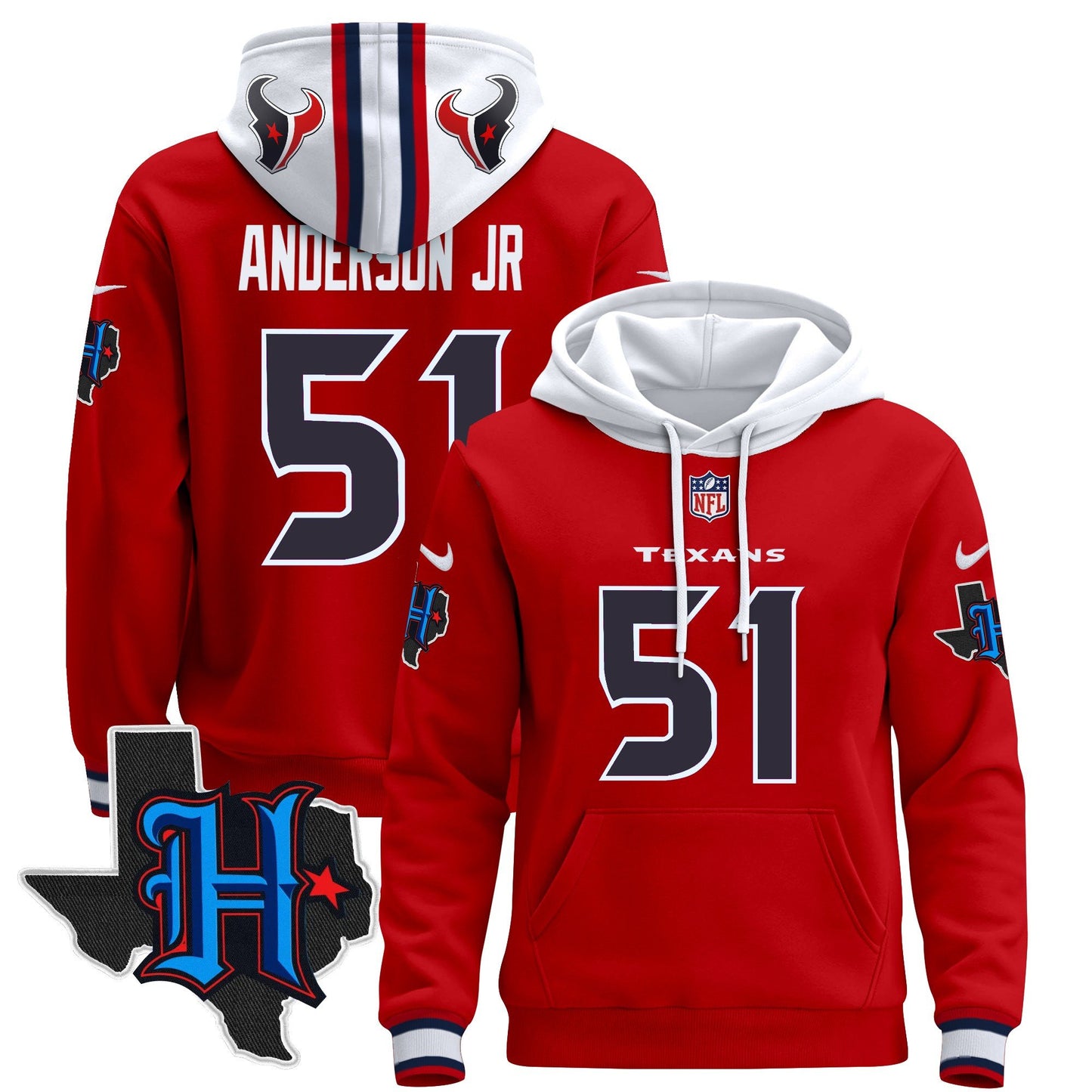 Houston Texans 2024 Pullover Hoodie - All Stitched