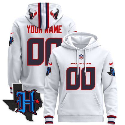 Houston Texans 2024 Custom Pullover Hoodie - All Stitched