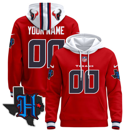 Houston Texans 2024 Custom Pullover Hoodie - All Stitched