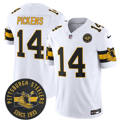Pittsburgh Steelers Throwback 1933 Patch Vapor Limited Jersey - All Stitched