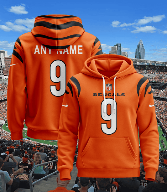 Cincinnati Bengals Pullover Custom Hoodie - All Stitched