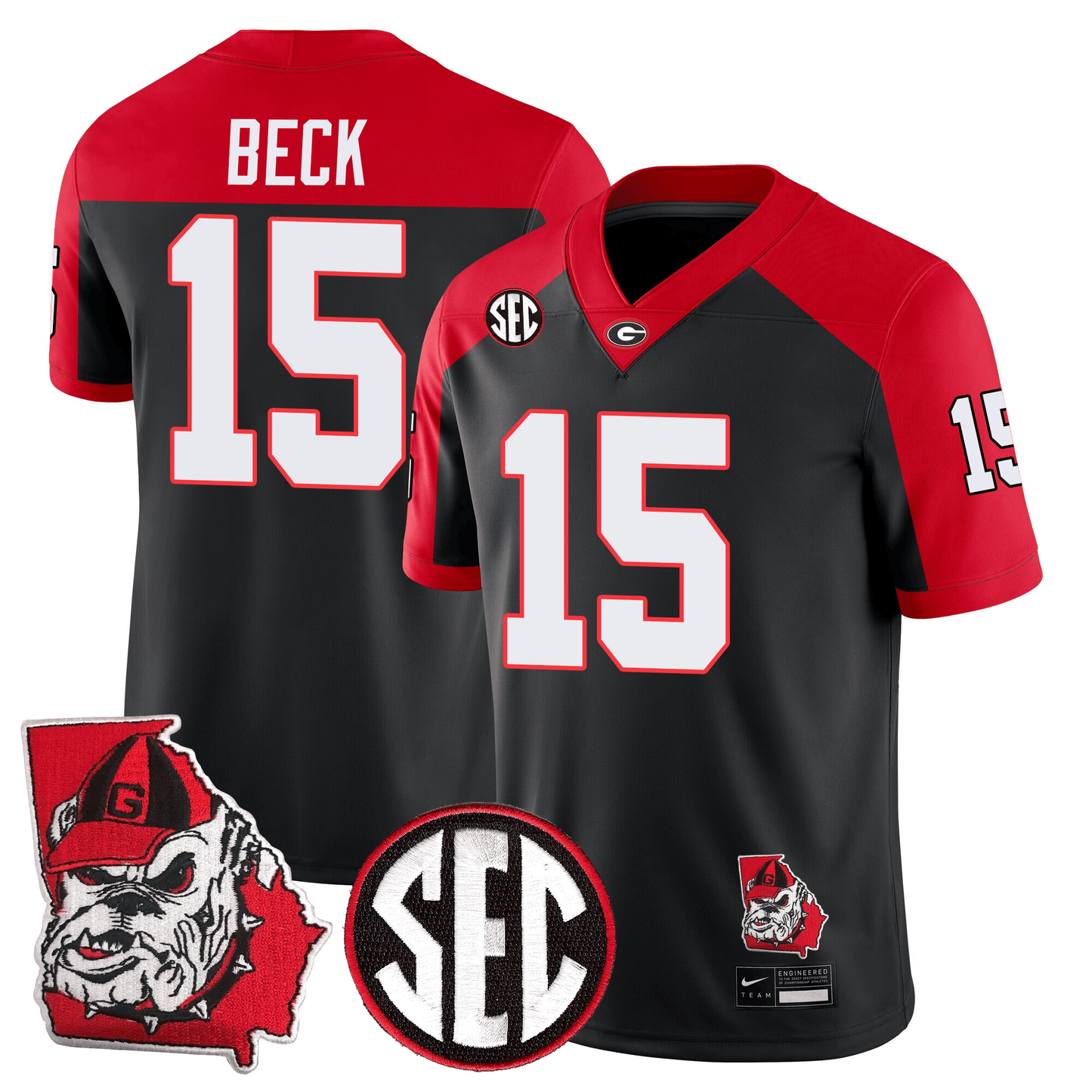 Georgia Bulldogs Football 24/25 Jersey - Georgia State Map Patch
