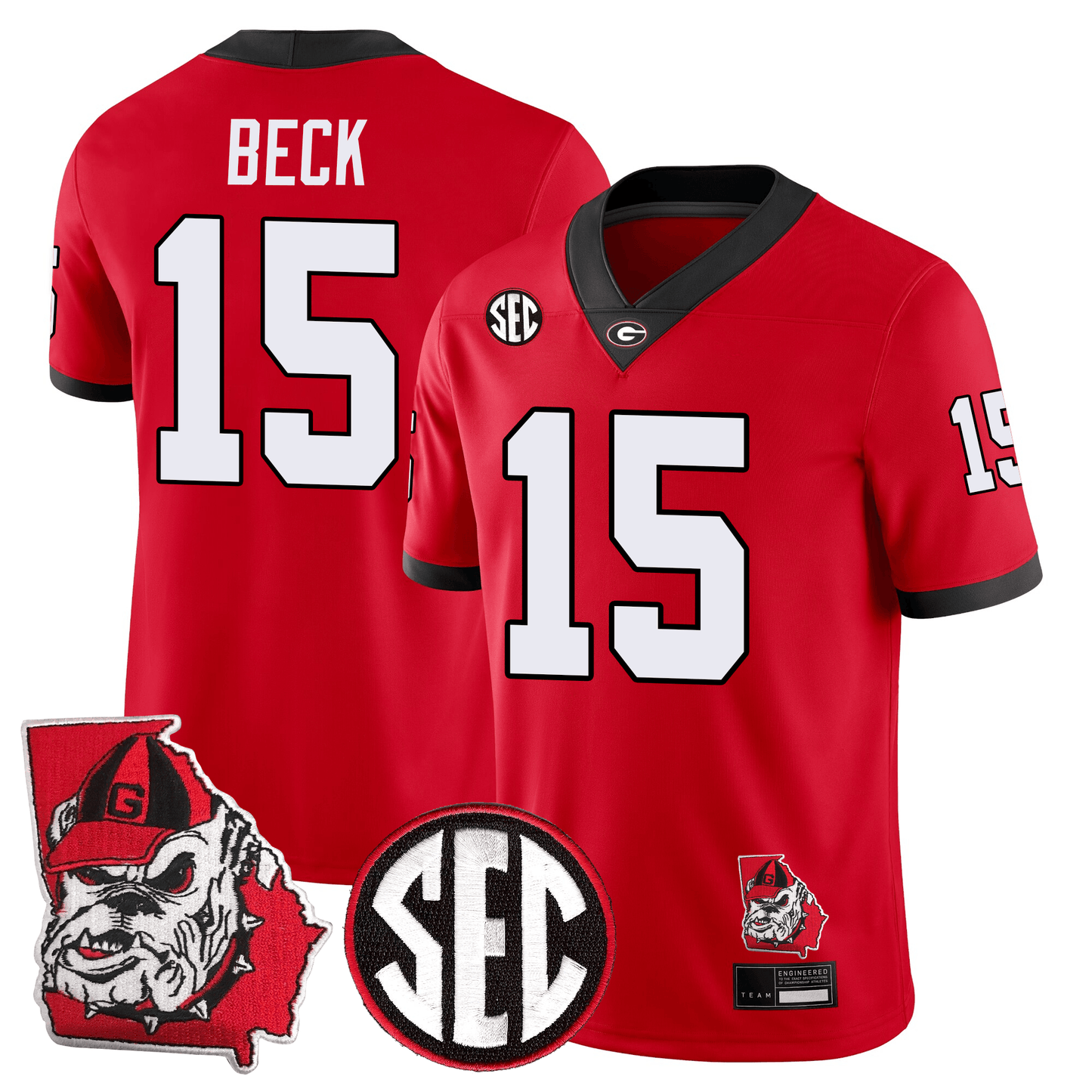 Georgia Bulldogs Football 24/25 Jersey - Georgia State Map Patch