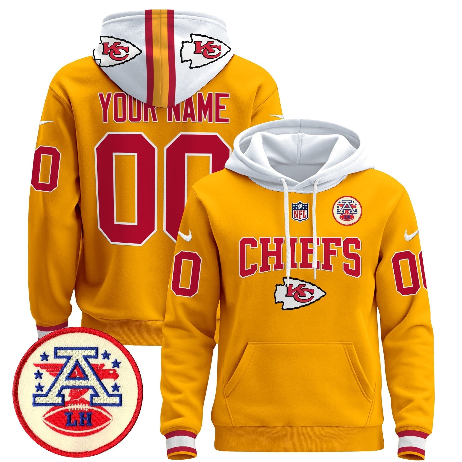 Kansas City Chiefs 2024 Custom Pullover Hoodie V2