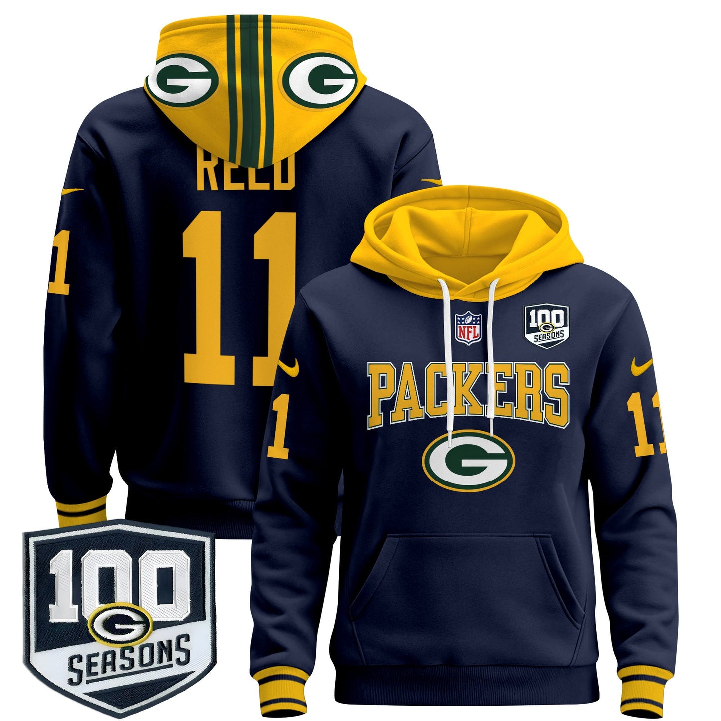 Green Bay Packers 2024 Pullover Hoodie - All Stitched