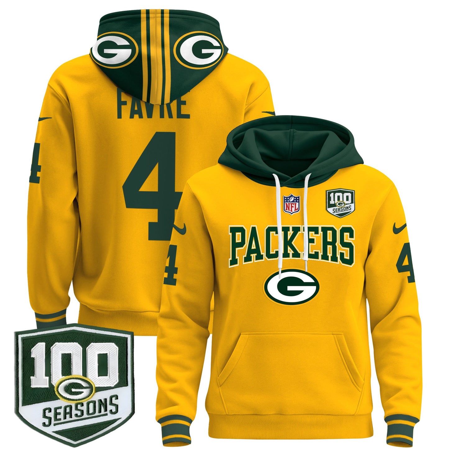 Green Bay Packers 2024 Pullover Hoodie - All Stitched