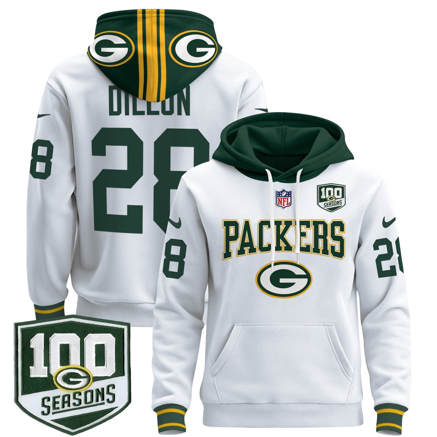 Green Bay Packers 2024 Pullover Hoodie - All Stitched