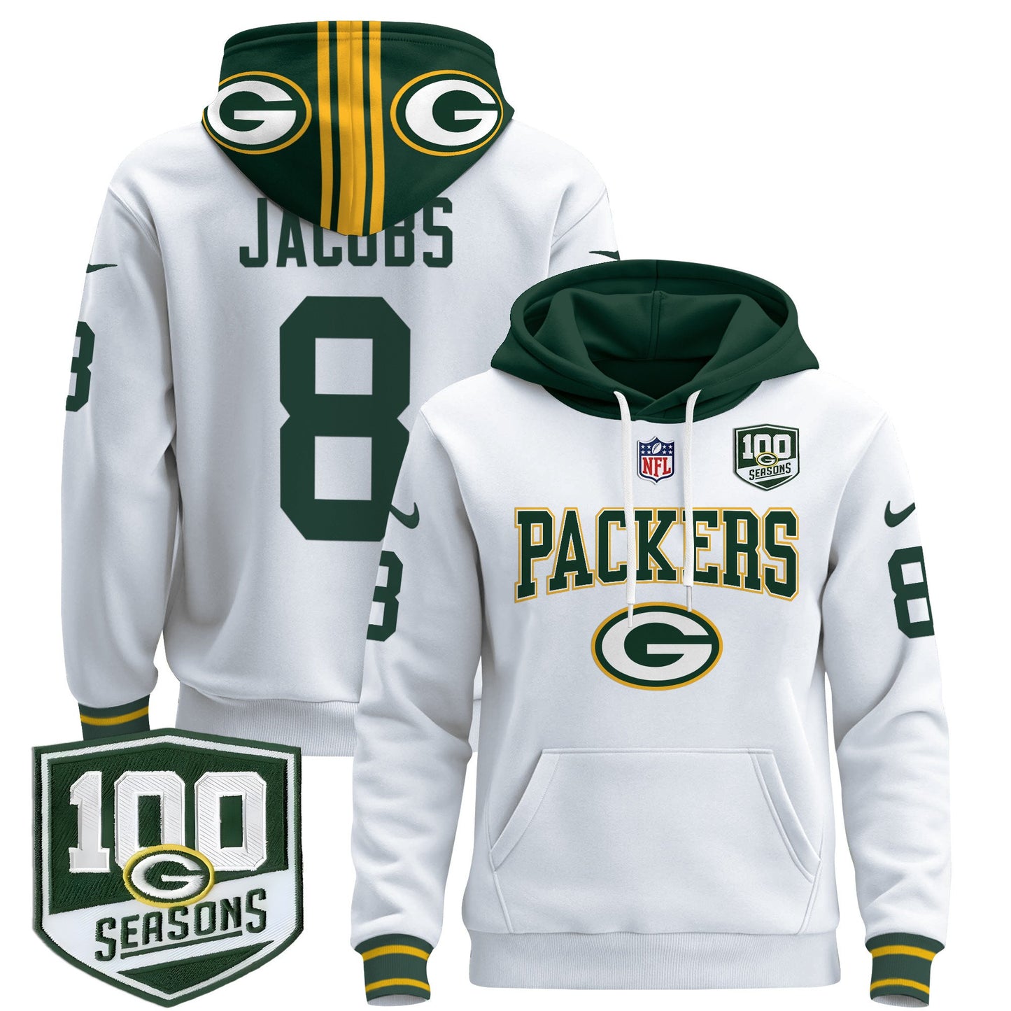 Green Bay Packers 2024 Pullover Hoodie - All Stitched