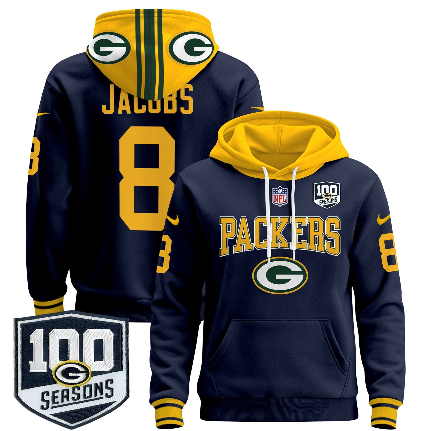 Green Bay Packers 2024 Pullover Hoodie - All Stitched