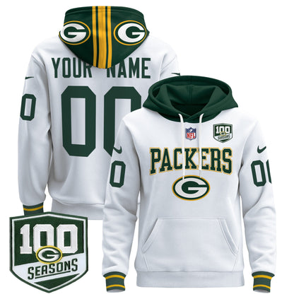 Green Bay Packers 2024 Custom Pullover Hoodie - All Stitched