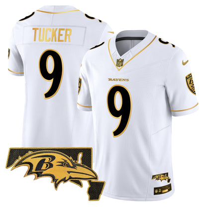 Ravens 2024 Gold Vapor Limited Jersey - All Stitched