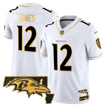 Ravens 2024 Gold Vapor Limited Jersey - All Stitched