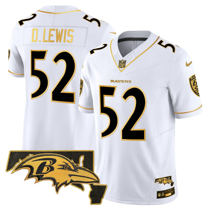 Ravens 2024 Gold Vapor Limited Jersey - All Stitched