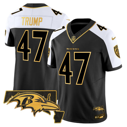 Ravens 2024 Gold Vapor Limited Jersey - All Stitched