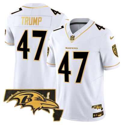 Ravens 2024 Gold Vapor Limited Jersey - All Stitched