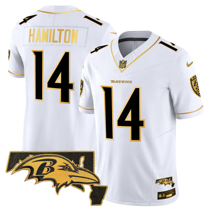 Ravens 2024 Gold Vapor Limited Jersey - All Stitched