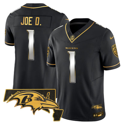 Ravens 2024 Gold Vapor Limited Jersey - All Stitched