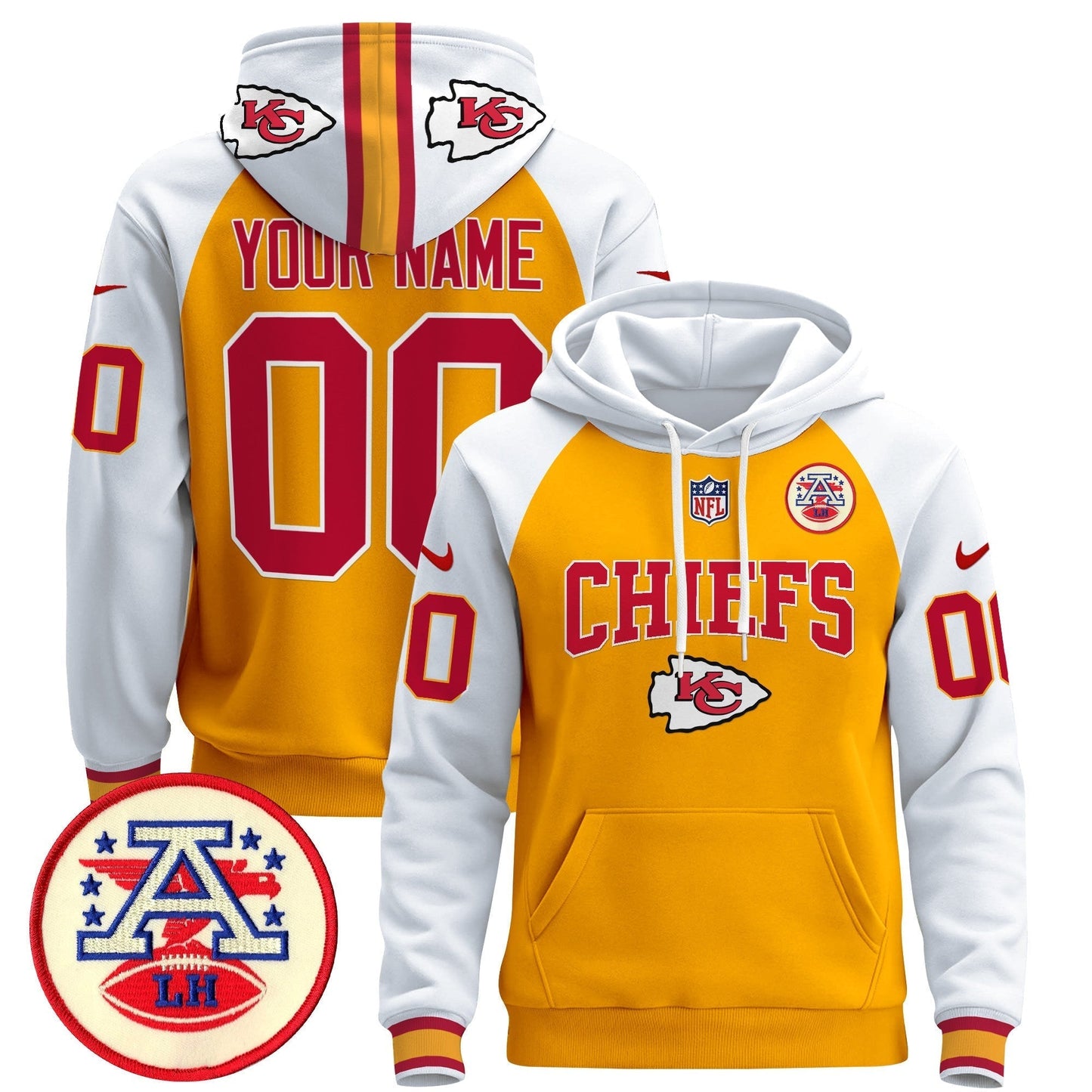 Kansas City Chiefs 2024 Custom Pullover Hoodie V2