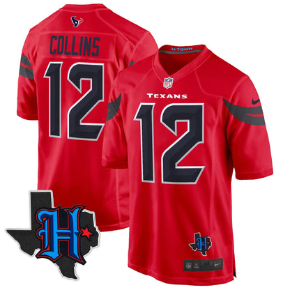 Houston Texans 2024 Texas Patch Game Jersey - All Stitched