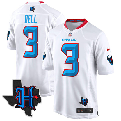 Houston Texans 2024 Texas Patch Game Jersey - All Stitched