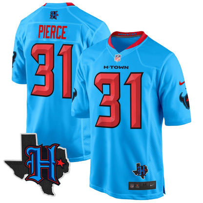 Houston Texans 2024 Texas Patch Game Jersey - All Stitched