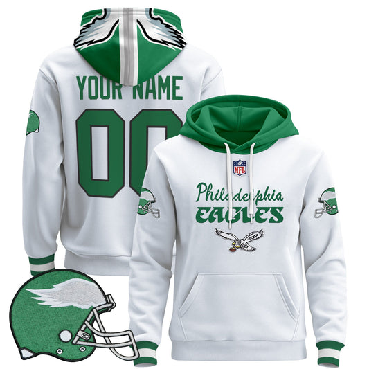 Philadelphia Eagles 2024 Custom Pullover Hoodie V5 - All Stitched