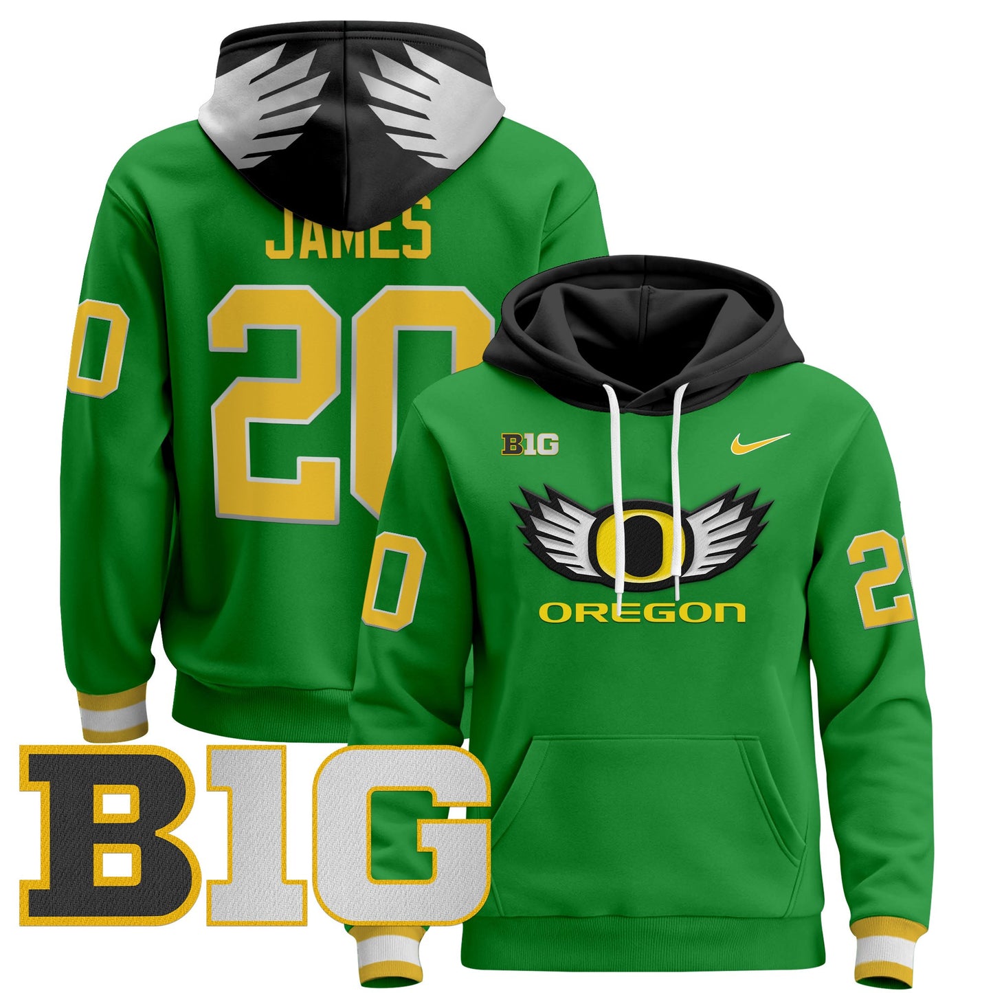 Oregon Ducks 2024 Pullover Hoodie V3