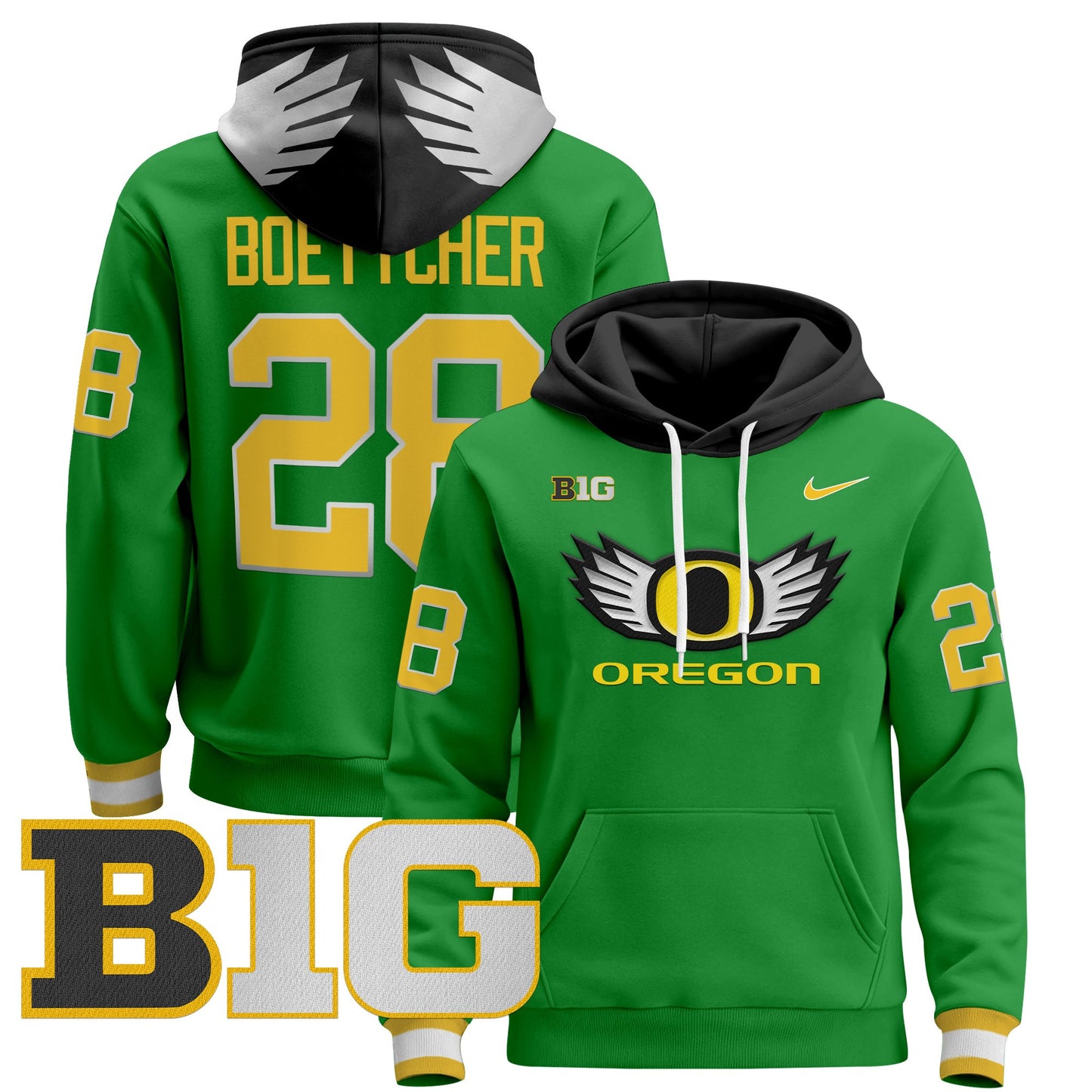 Oregon Ducks 2024 Pullover Hoodie V3