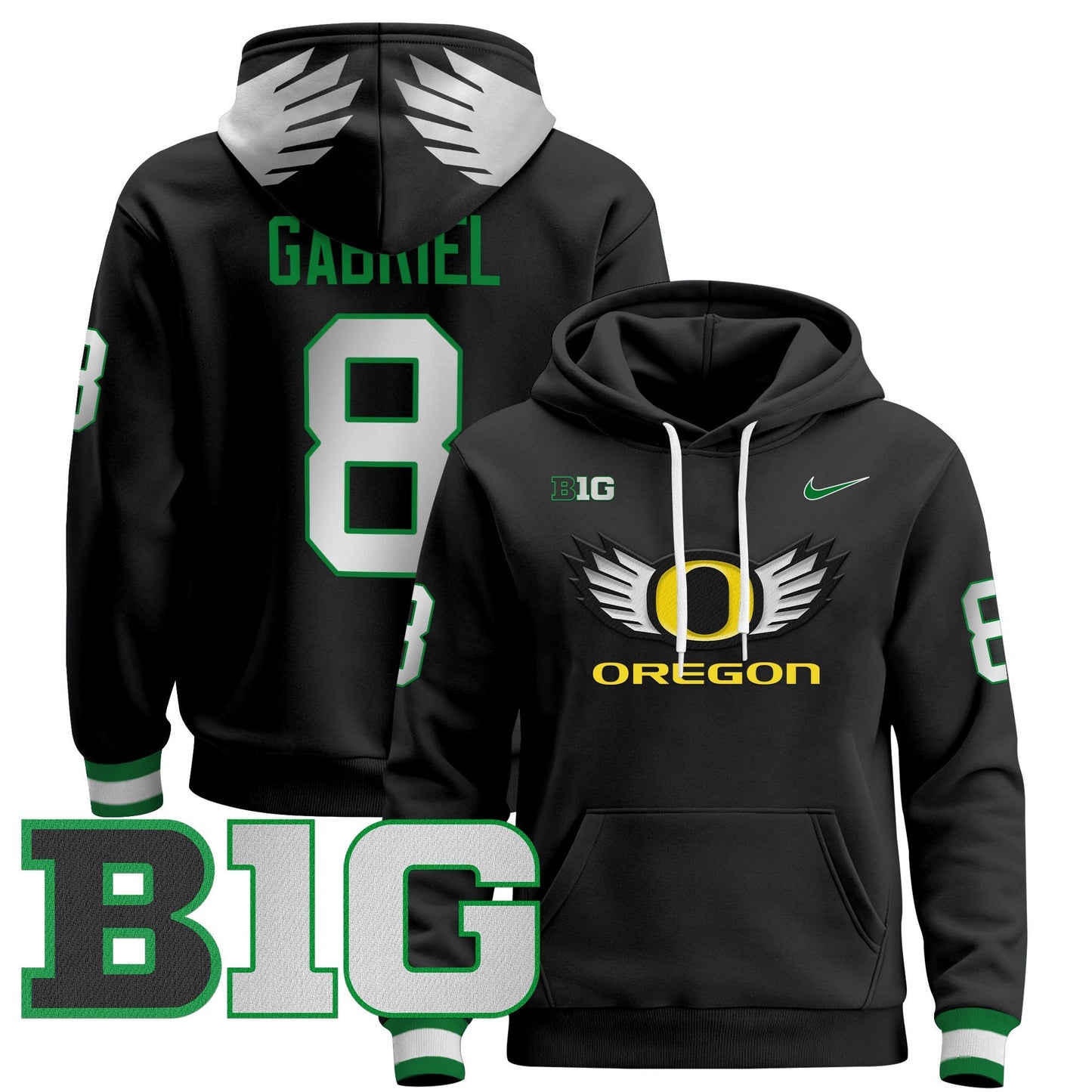 Oregon Ducks 2024 Pullover Hoodie V3